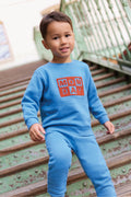 Sweatshirt - Smily Bleu Bonton