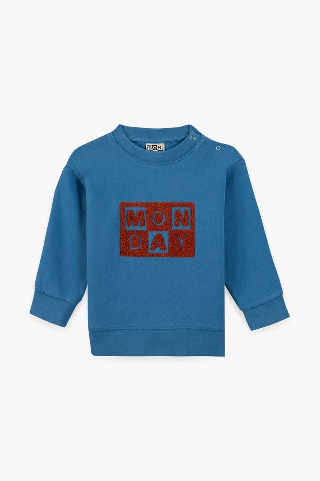 Sweatshirt - Smily Bleu Bonton - Image principale