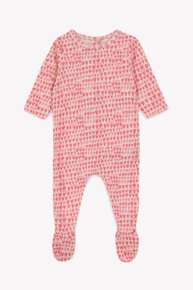 Pajamas - 100% organic cotton pink heart - Image principale