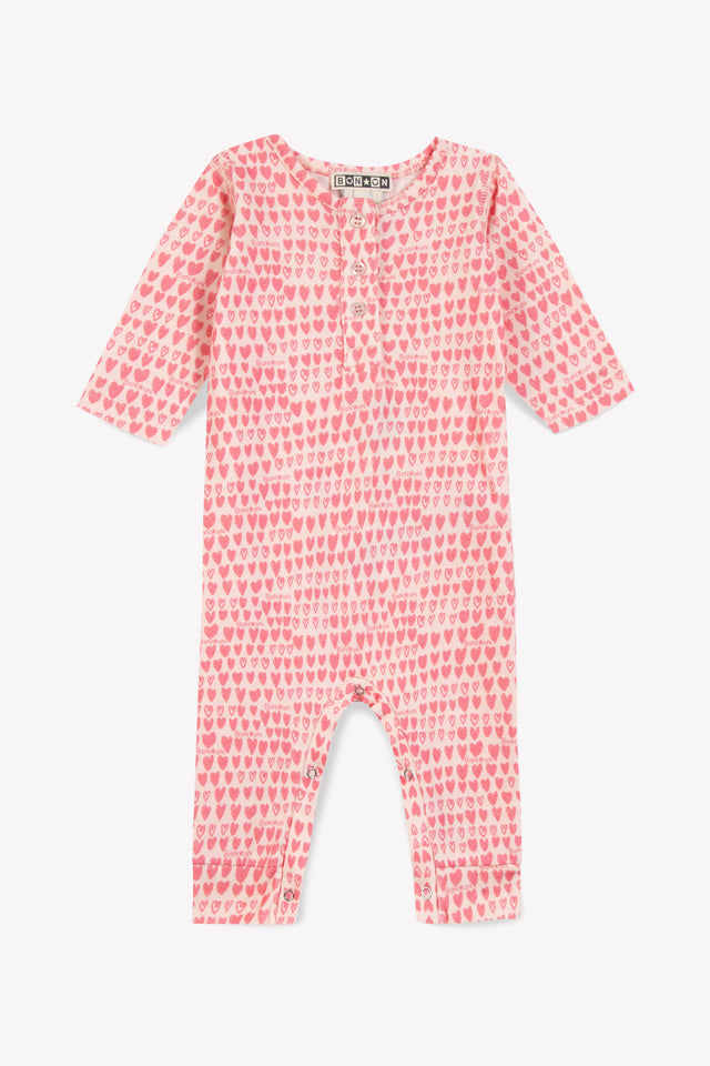 Pajamas - Pink Heart print - Image principale