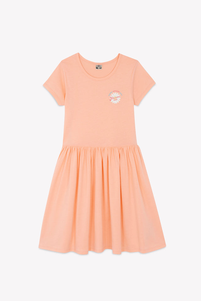 Dress - Raya Orange Jersey Cotton Gots - Image principale