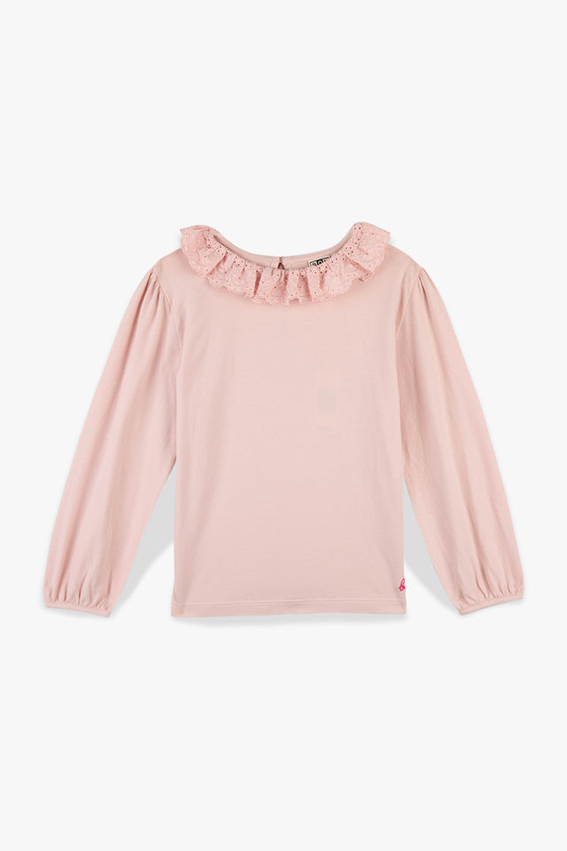 T-shirt - Juna Pink clear Ruffled collar - Image principale