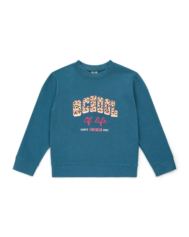 Sweatshirt - Blue School in 100% cotton - Image principale