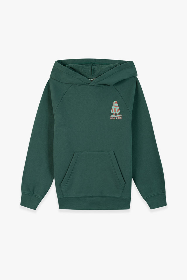 Sweatshirt - Souk Green dark Illustration "It's a match" - Image principale