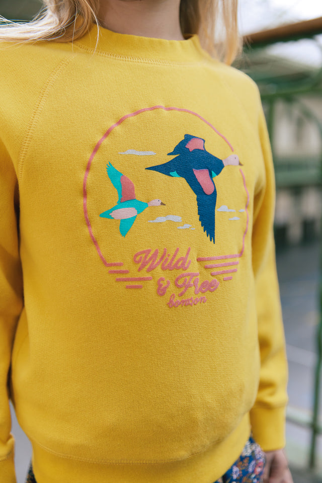 Sweatshirt - Retro yellow star - Image alternative