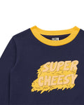 T -shirt - Blue cheesy in organic cotton