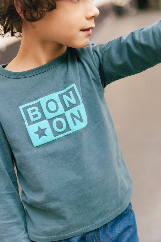 T-shirt - Khaki Taxo Bonton logo - Image principale