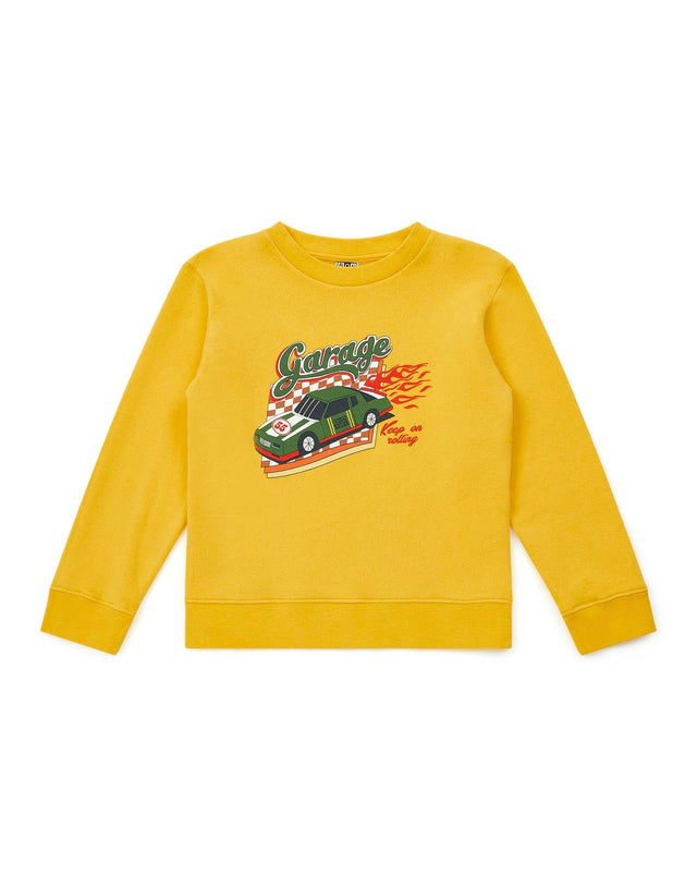 Sweat - Garage jaune en coton biologique - Image principale