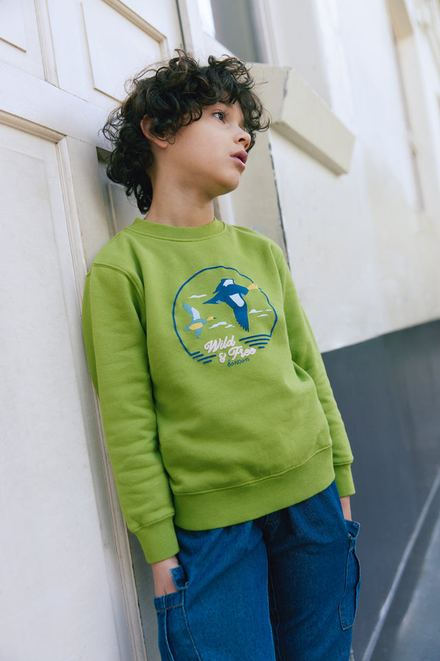 Sweatshirt - Smile khaki - Image principale