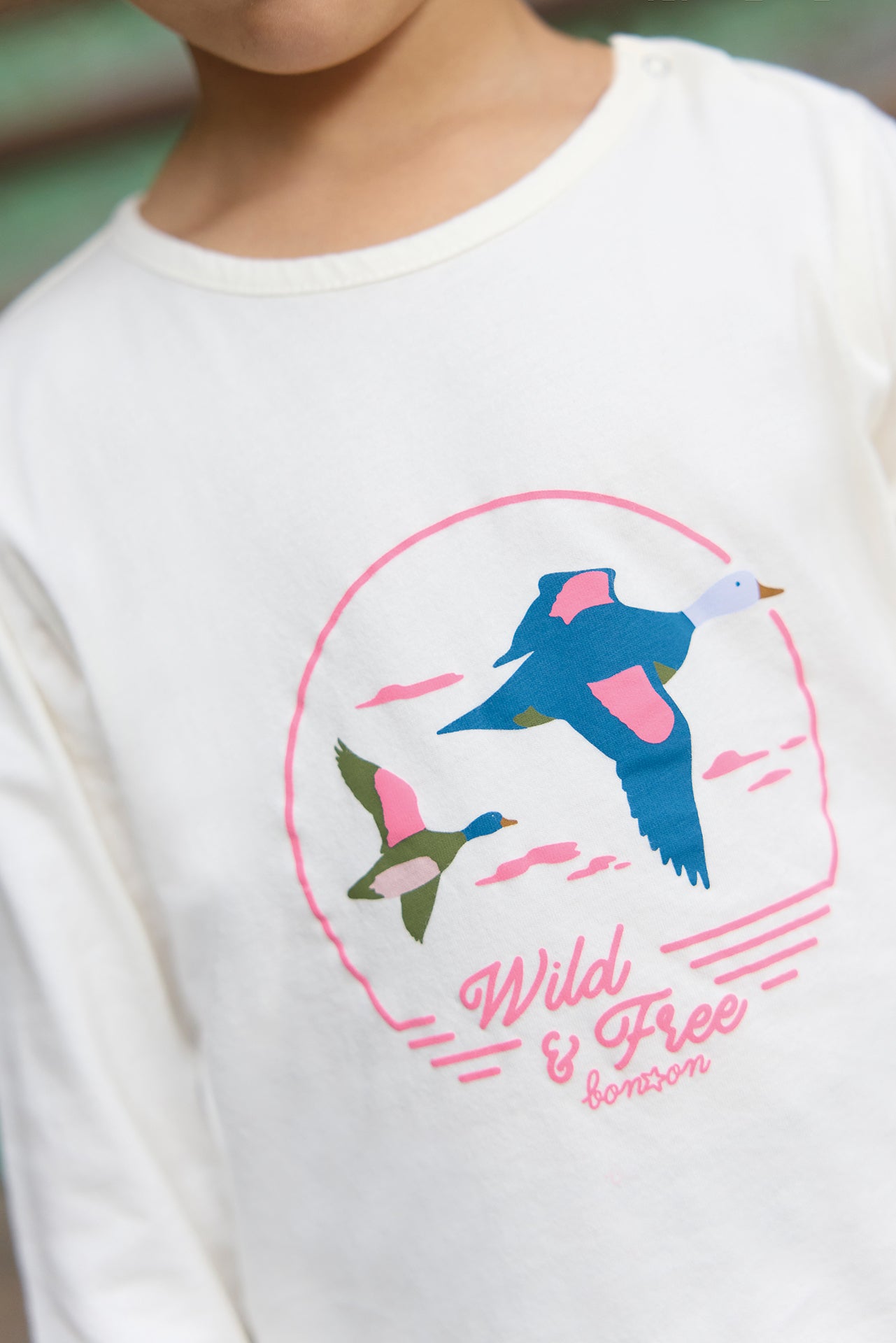 T-shirt - Light pink taxi Illustration "Wild and Free"