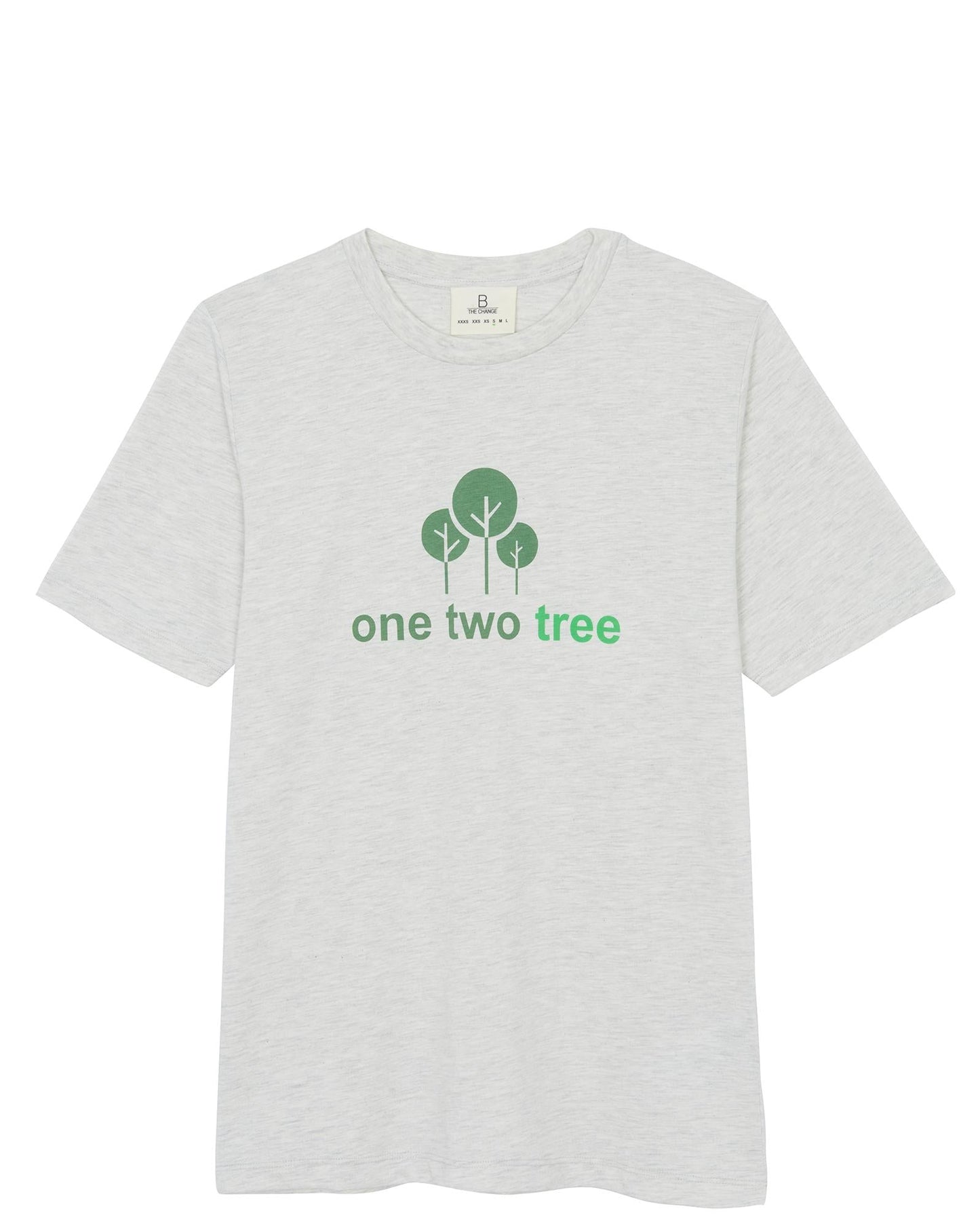 T-shirt - East ONE TWO TREE gris B the Change 100% coton bio