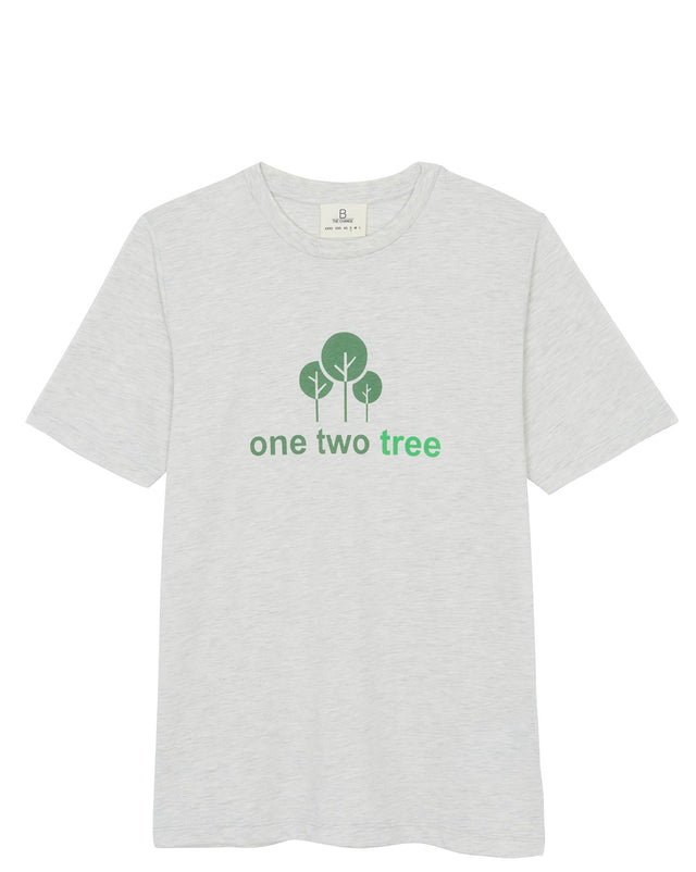 T-shirt - East ONE TWO TREE gris B the Change 100% coton bio - Image principale