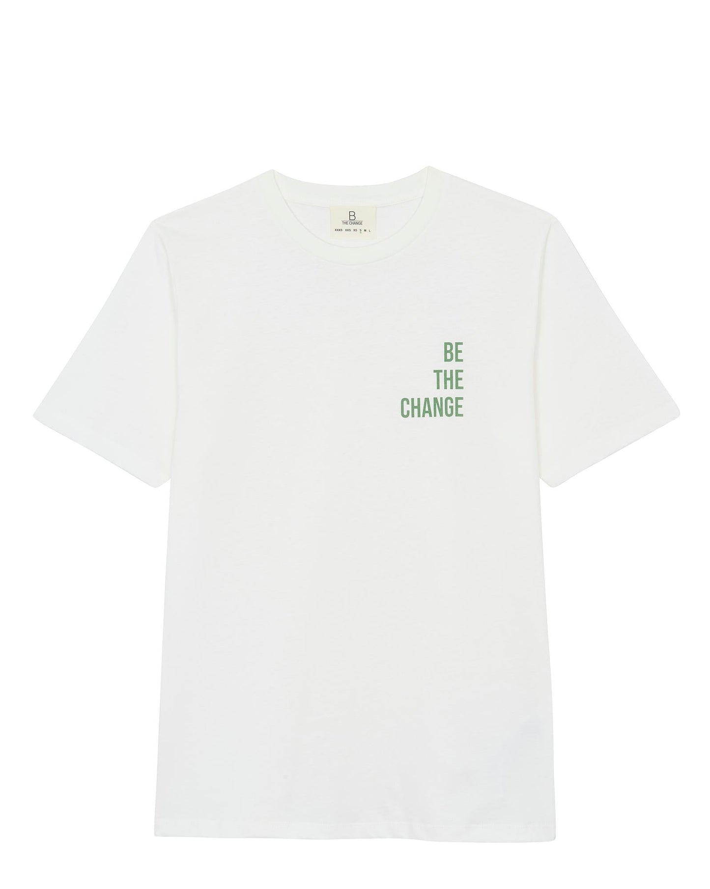 T-shirt - East beige B the Change 100% coton bio