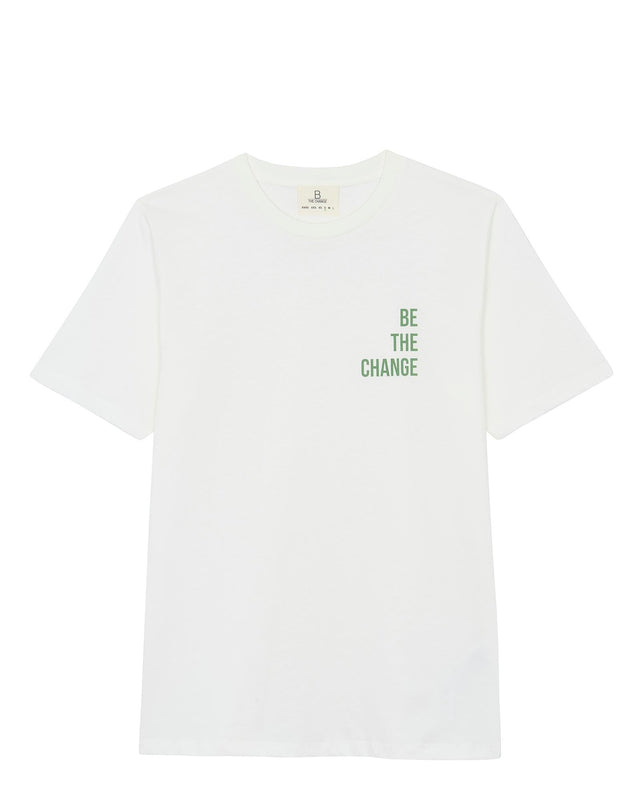 T-shirt - East beige B the Change 100% coton bio - Image principale