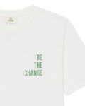 T-shirt - East beige B the Change 100% coton bio