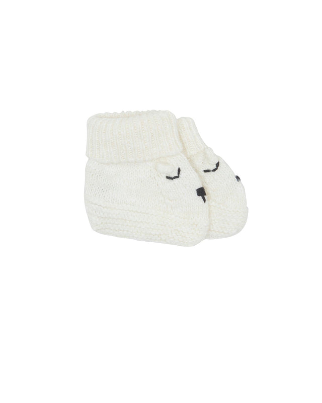 Chaussons - Teddy beige Bébé en tricot - Image principale