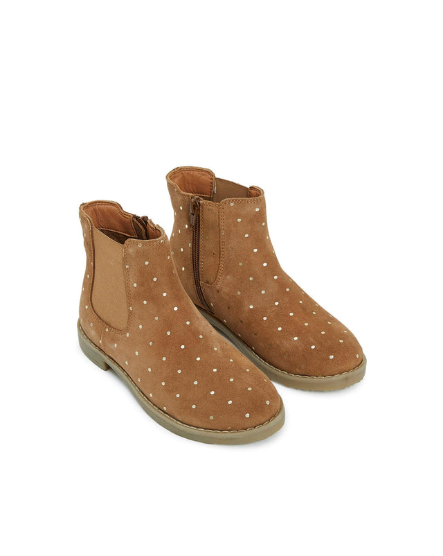 Boots - Lola Beige in 100% suede - Image principale