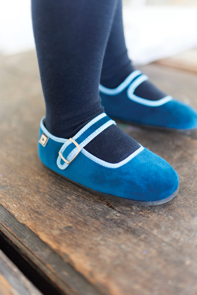 Chaussons - Jane bleu - Image principale