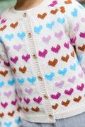 Cardigan - Beige heart cores