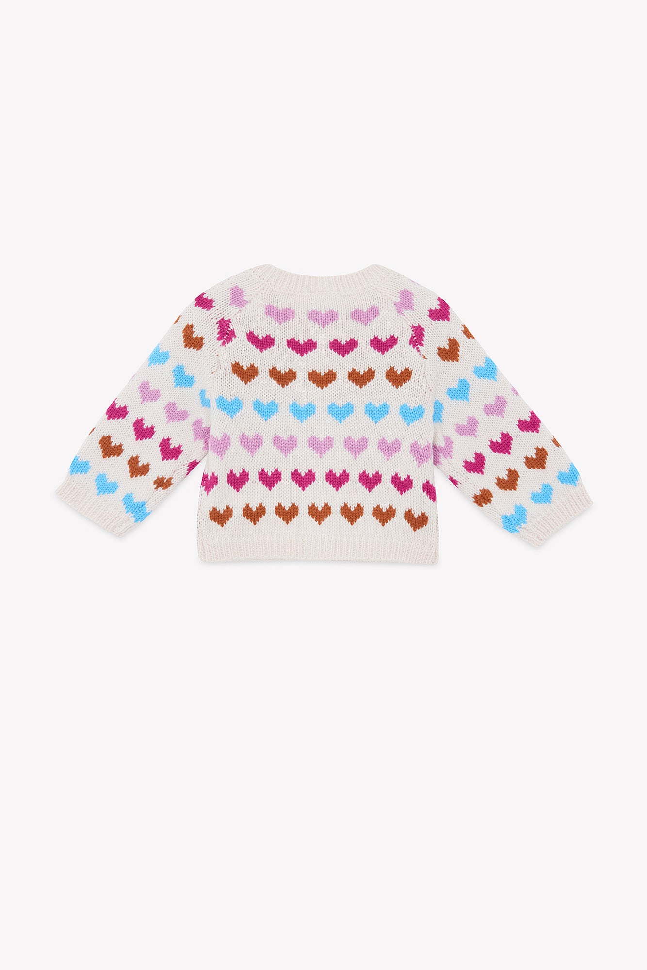 Cardigan - Beige heart cores