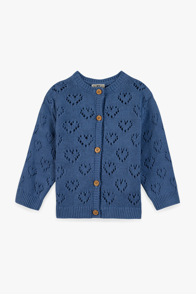 Cardigan - Pointelle Blue - Image principale