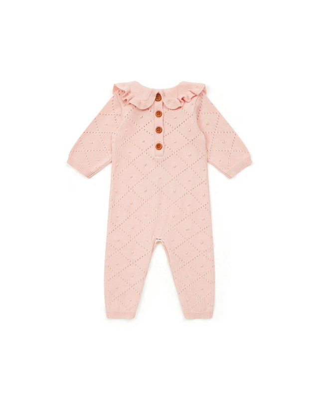 Jumpsuit - pink Baby in opening knitting - Image alternative