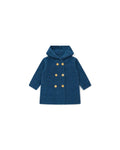 Manteau - Miro bleu Bébé en tricot point mousse