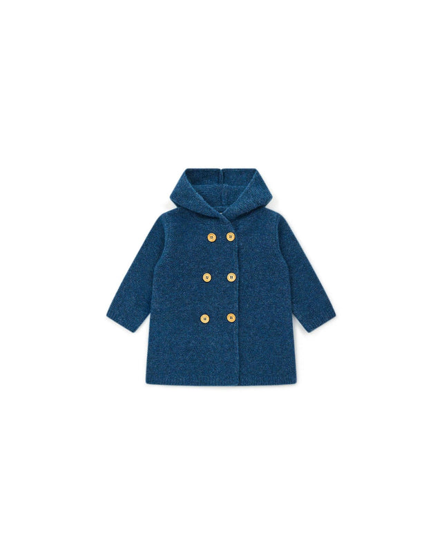 Coat - Miro Blue Baby In knitting foam point - Image principale