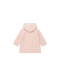 Manteau - Miro rose Bébé en tricot point mousse