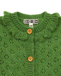 Cardigan - Green corolla Baby knitted