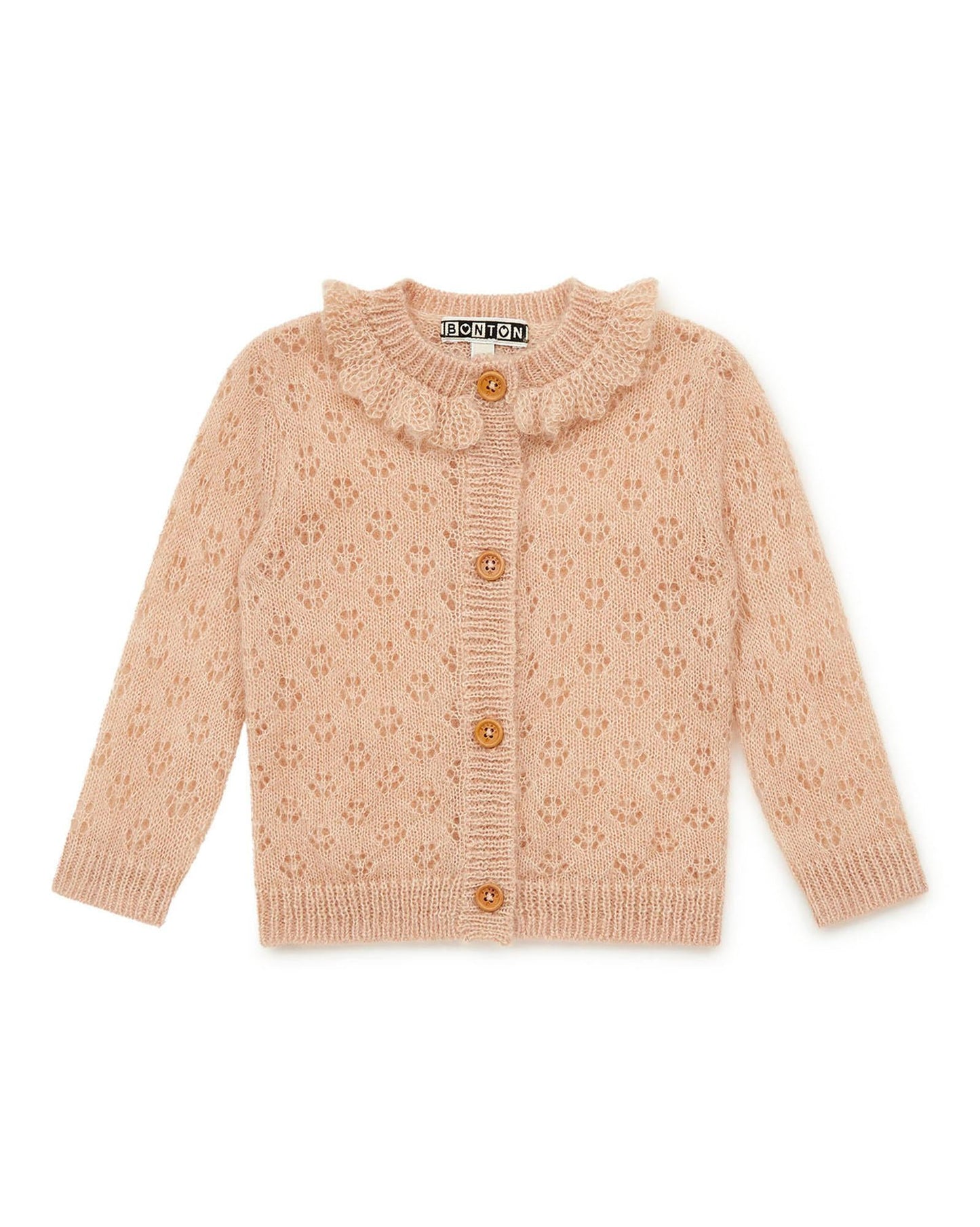 Cardigan - Pink corolla Baby knitted