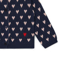 Cardigan - Blue MyLove Baby core print