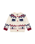 Cardigan - Beige bear Baby knitted