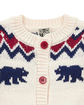 Cardigan - Beige bear Baby knitted