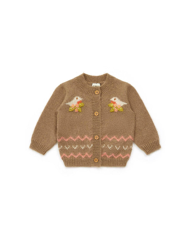 Cardigan - Rossignol Brown Baby in a knit - Image principale