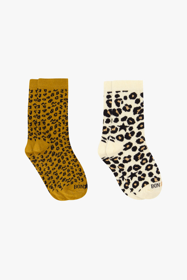 Lot of 2 socks - leopard - Image principale