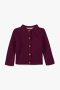 Cardigan - Purple cotton