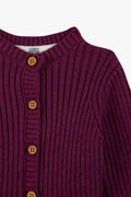 Cardigan - Purple cotton