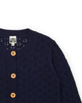 Cardigan - Retro blue in knit