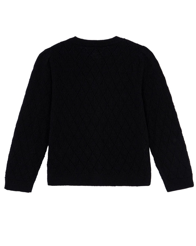 Cardigan - Black knitting - Image alternative