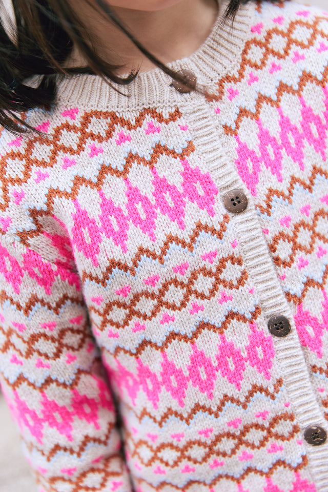 Cardigan - Lilou jacquard multicolore - Image alternative