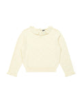 Pull - Froufrou beige en tricot ajouré