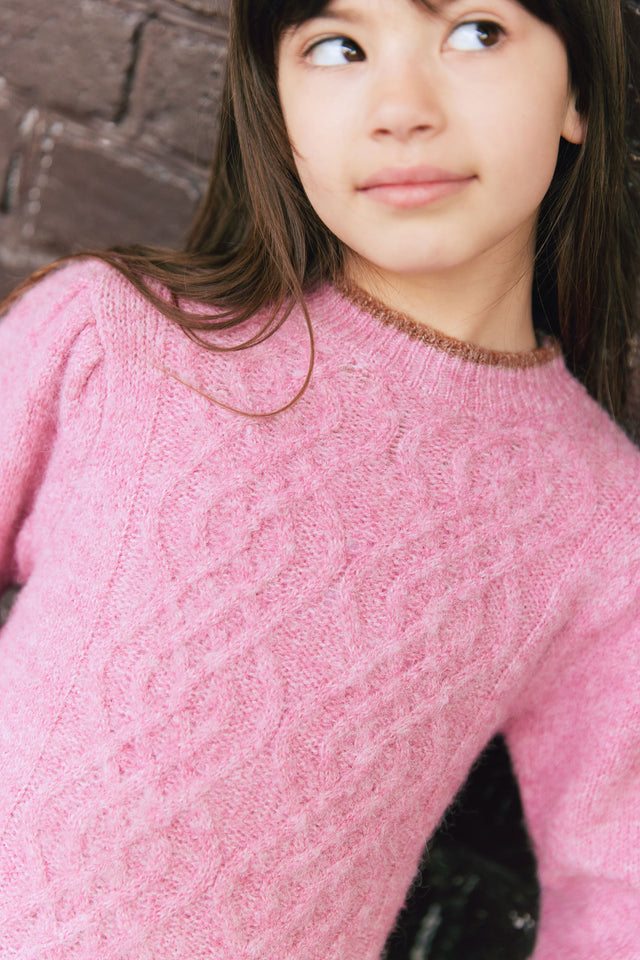 Sweater - Josie twisted pink - Image principale