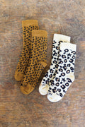 Lot of 2 socks - leopard