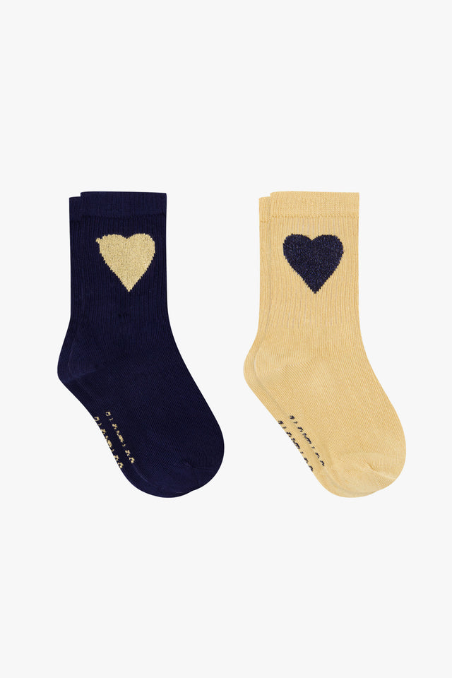 Set of 2 socks - Navy Bonton - Image principale