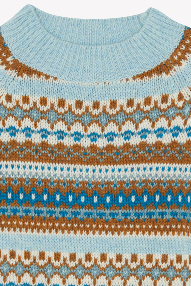 Pull - Joris jacquard aqua - Image alternative