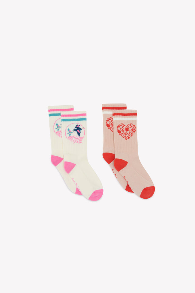 Set of 2 socks - Peach - Image principale