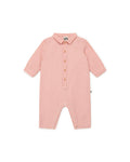 Jumpsuit - Baobab pink Baby GOTS certified organic cotton gauze