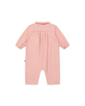 Jumpsuit - Baobab pink Baby GOTS certified organic cotton gauze