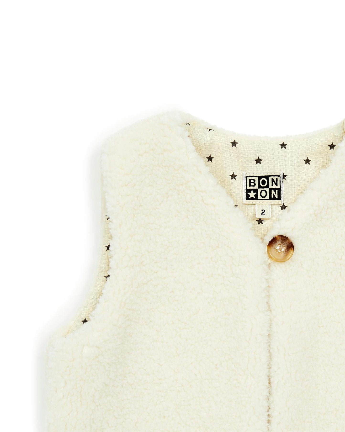 Cardigan Sleeveless - Beige Betibb Baby polar